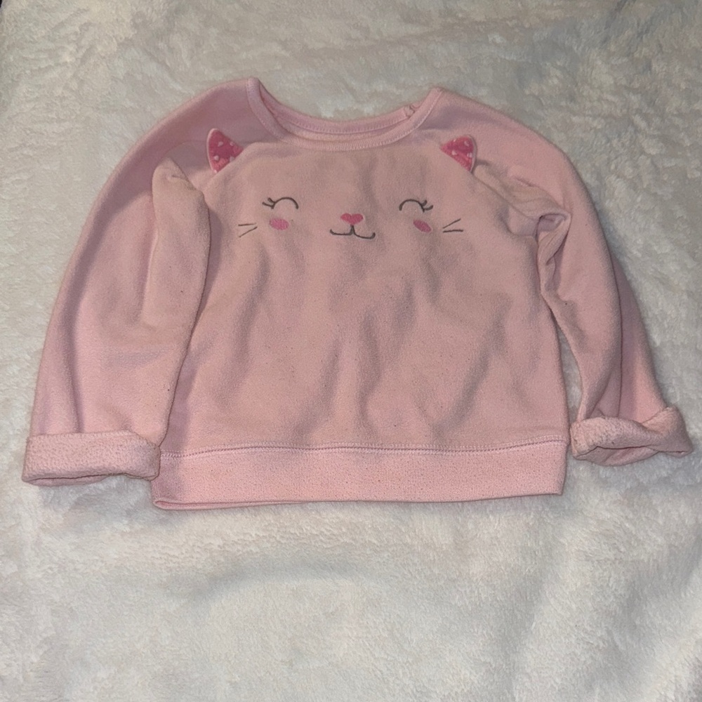 Carter's Blush Cat Graphic Sweatshirt